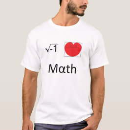 Camiseta Amo las matemáticas