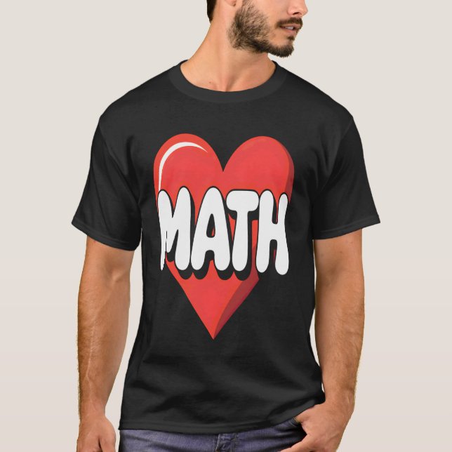 Camiseta Amo las matemáticas (Anverso)