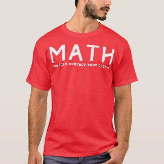 Camiseta Amo las matemáticas