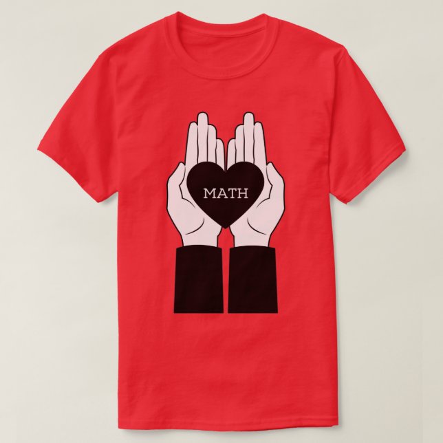 Camiseta Amo las matemáticas 9 (Diseño del anverso)