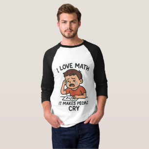 Camiseta Amo las matemáticas - Funny Personalizado Pegatina
