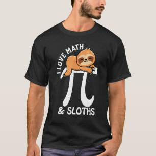 Camiseta Amo las Matemáticas y el Día Pi de los Perezosos