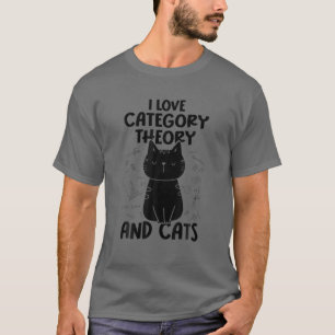 Camiseta Amo Las Matemáticas Y Los Gatos - Graciosa Teoría