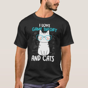 Camiseta Amo las Matemáticas y los Gatos   Teoría de Juegos
