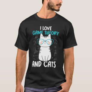 Camiseta Amo las matemáticas y los gatos   Teoría de juegos