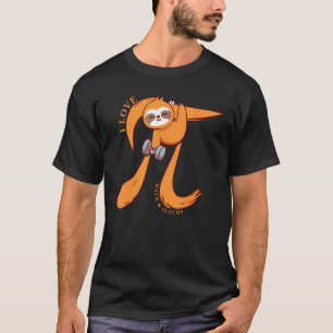 Camiseta Amo las Matemáticas y los Perezosos Genial Día del