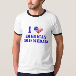 Camiseta Amo las medallas de oro americanas