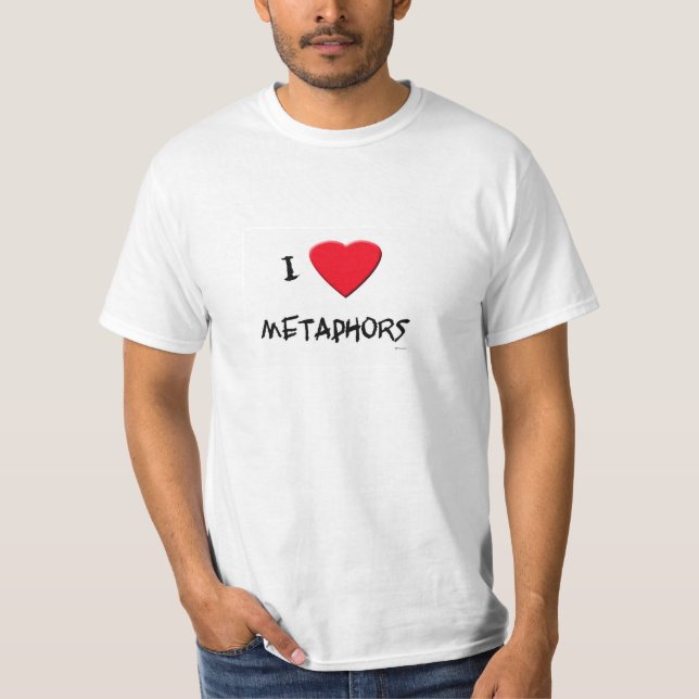 Camiseta Amo las metáforas (Anverso)