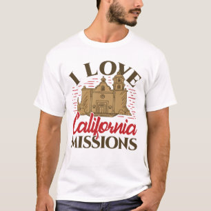 Camiseta Amo las misiones de California