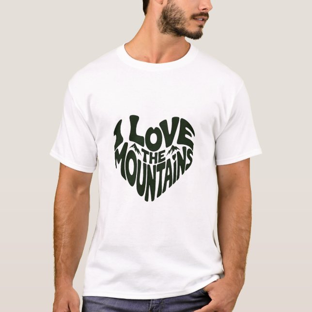 Camiseta Amo las montañas (Anverso)