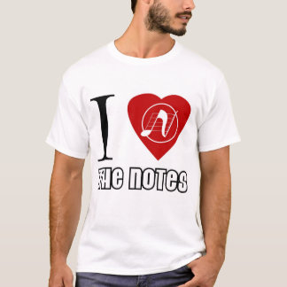 Camiseta Amo las notas