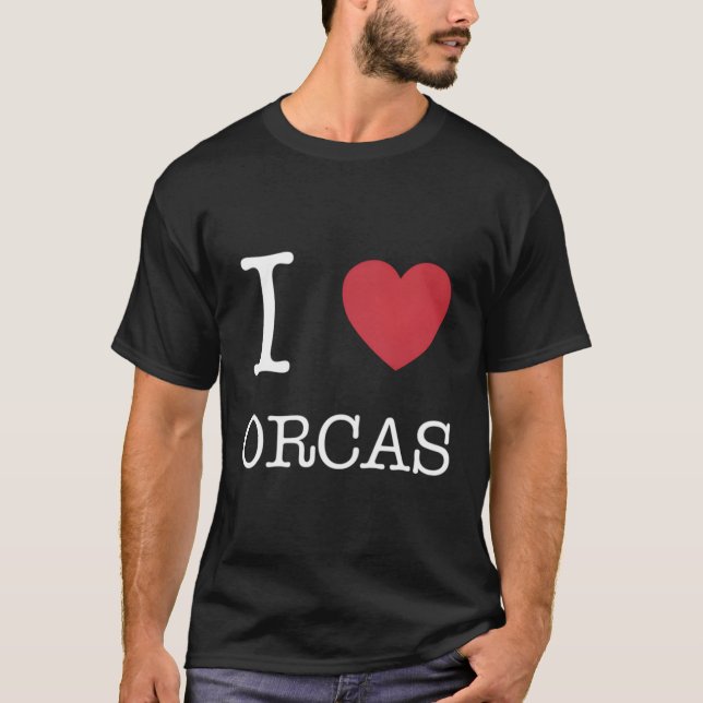Camiseta Amo las Orcas I He Orcas (Anverso)