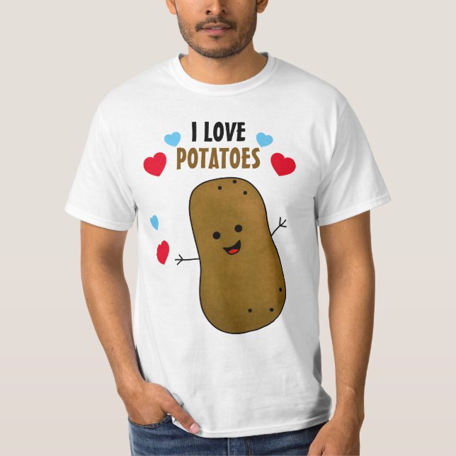 Camiseta Amo las papas (Anverso)