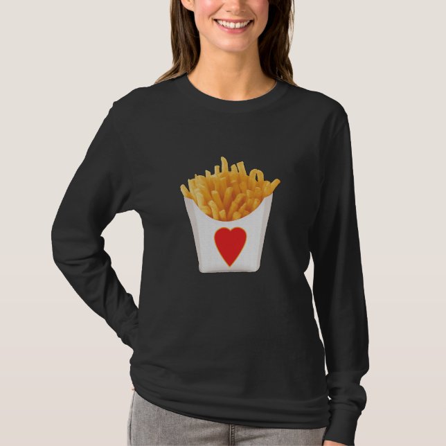 Camiseta Amo las papas fritas (Anverso)