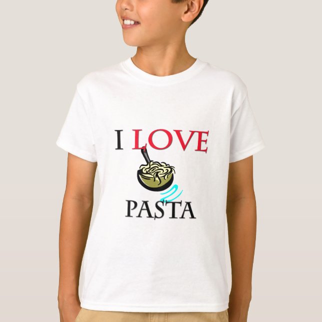 Camiseta Amo las pastas (Anverso)