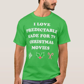 Camiseta Amo las Películas de Navidad Hechas para TV Predec