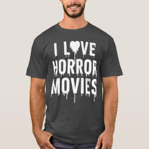 Camiseta Amo las películas de terror en el día de Halloween