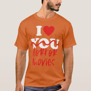 Camiseta Amo las películas de terror retro