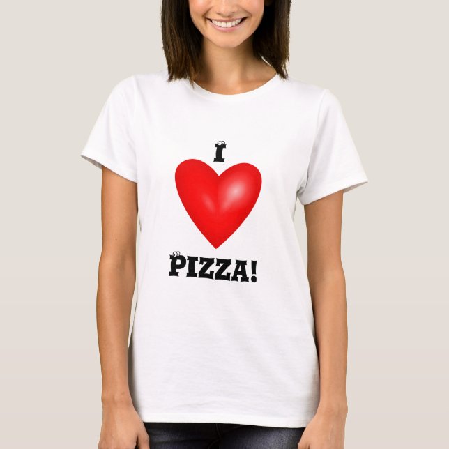 Camiseta Amo las Pizza (Anverso)