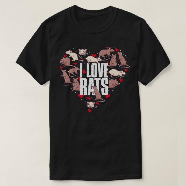 Camiseta Amo las Ratas (Diseño del anverso)