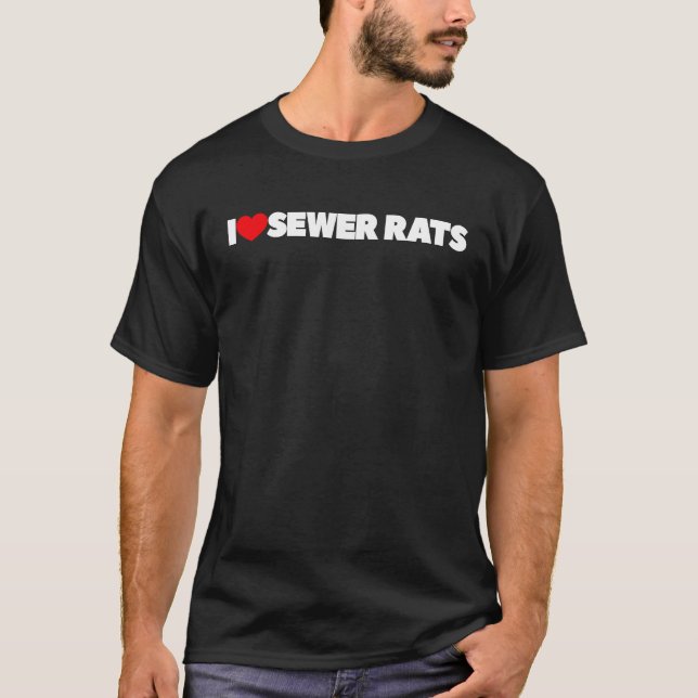 Camiseta Amo las Ratas Altas (Anverso)