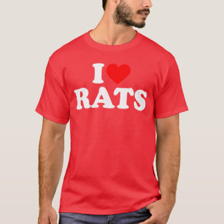 Camiseta Amo las ratasMe encantan las ratas vintage