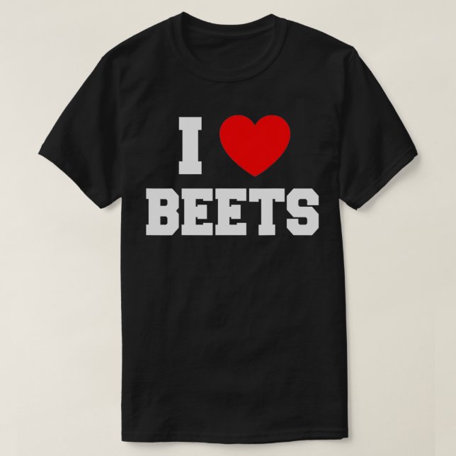 Camiseta Amo las remolachas (Diseño del anverso)