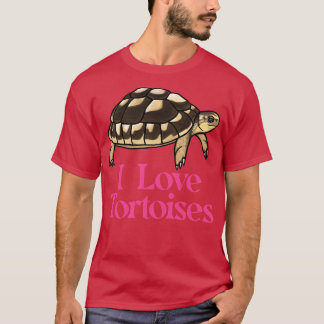 Camiseta Amo las tortugas rosadas para los amantes de la to