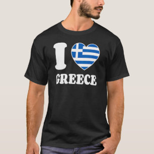 Camiseta Amo las vacaciones de bandera nacional del corazón