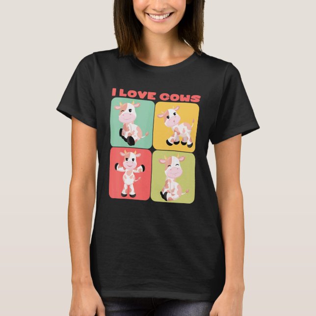 Camiseta Amo las Vacas (Anverso)