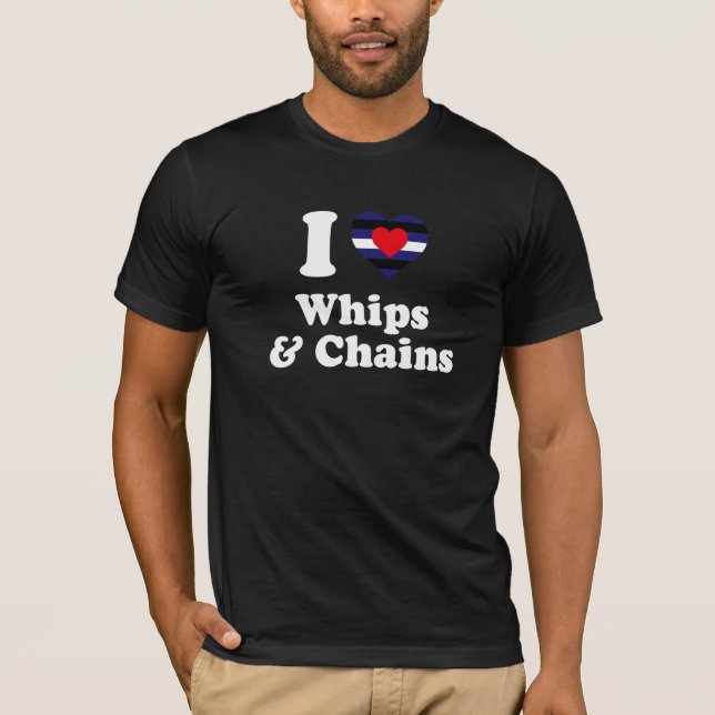 Camiseta Amo látigos y cadenas - (Anverso)