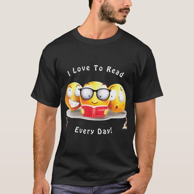 Camiseta Amo Leer Lector De Libros (Anverso)