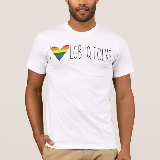 Camiseta Amo LGBTQ - fundación del Los Sueños (Anverso)
