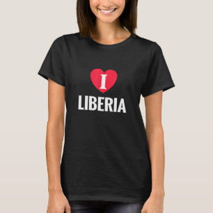 Camiseta Amo Liberia Patriótico Home Country Travel