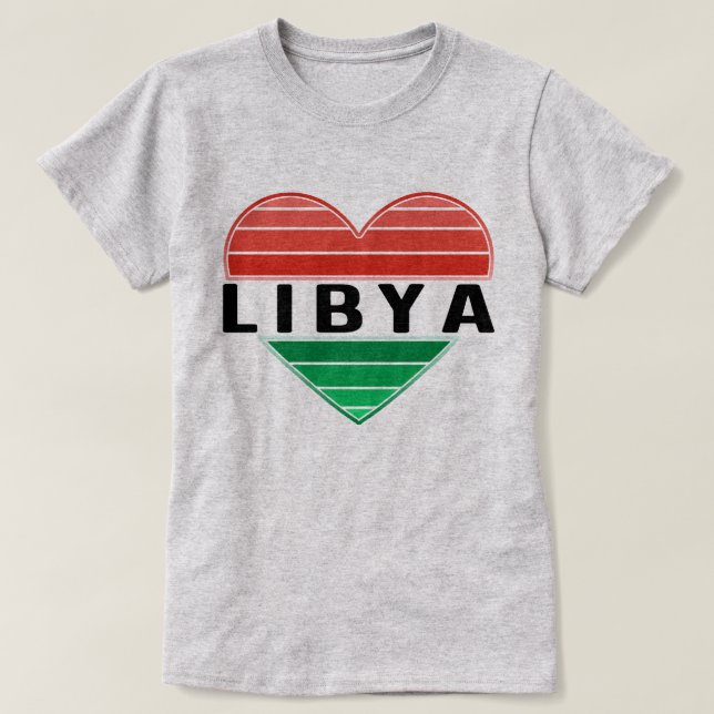 Camiseta Amo Libia, el corazón de Libia (Diseño del anverso)