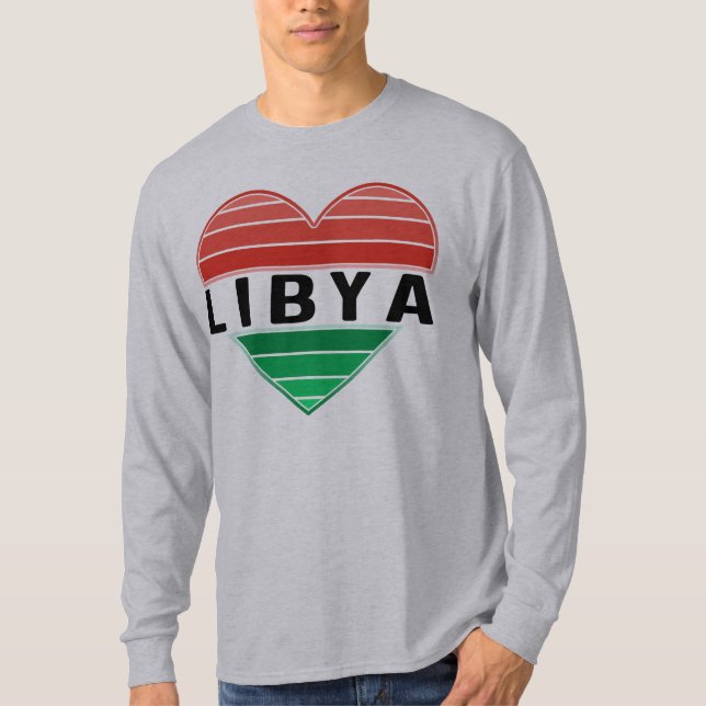 Camiseta Amo Libia, el corazón de Libia (Anverso)