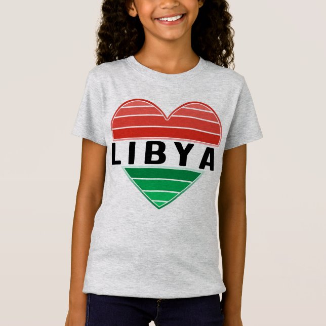 Camiseta Amo Libia, el corazón de Libia (Anverso)