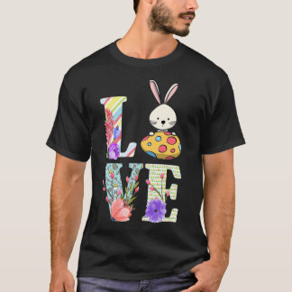 Camiseta Amo lindo Conejo Conejo Conejo Lover Día de Pascua