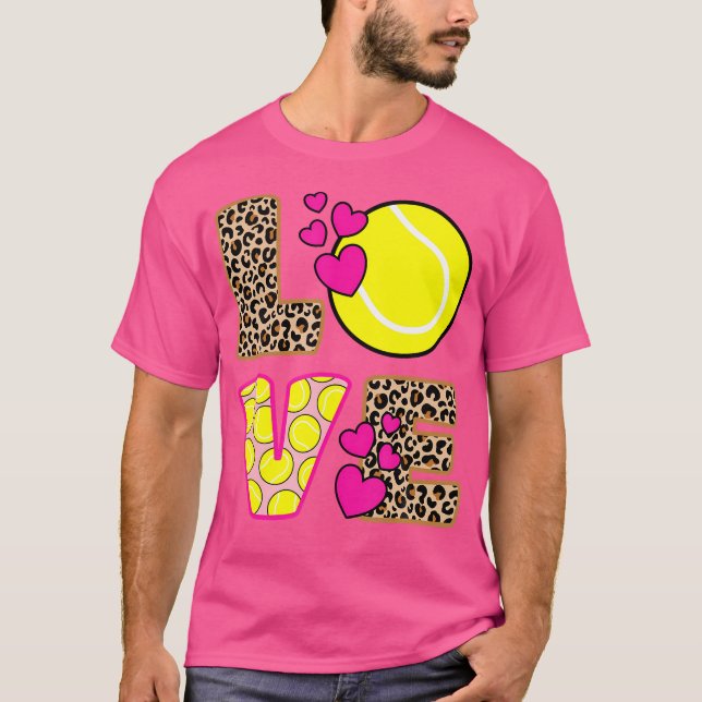 Camiseta Amo lindo Tenis Leopardo de la prensa mujeres Chic (Anverso)