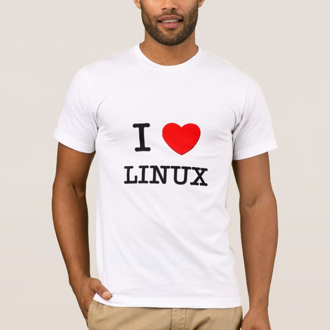 CAMISETA AMO LINUX (Anverso)