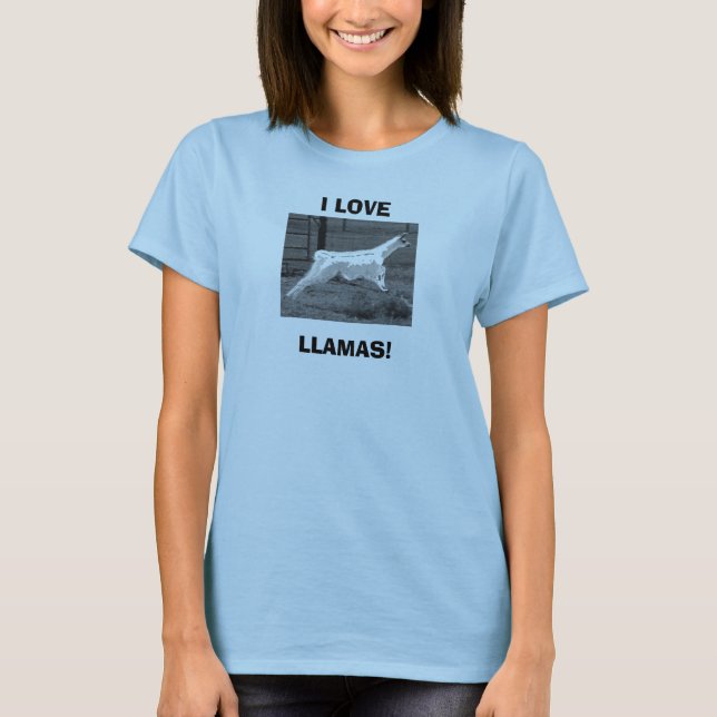 CAMISETA ¡AMO LLAMAS! (Anverso)