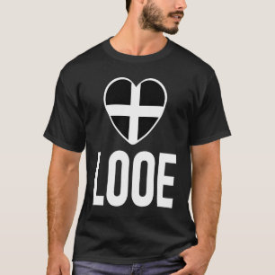 Camiseta Amo Looe Bandera Cornwall Corazón San Piran Cornis