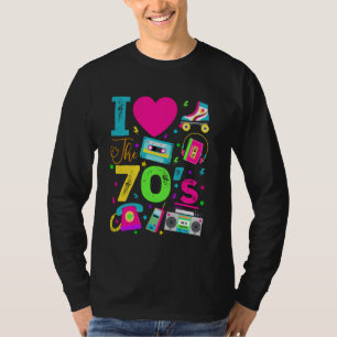 Camiseta Amo los 70 Estilo Retro de los Setenta Vintage