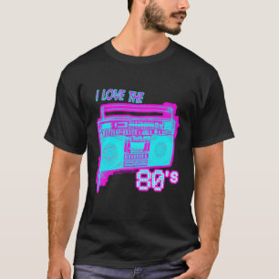 Camiseta Amo los 80s Pintura en spray neón Boombo lata de s