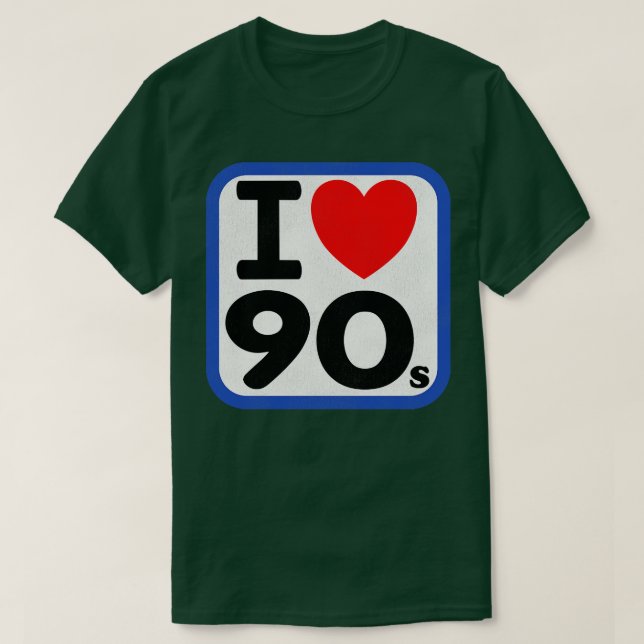 Camiseta Amo los 90 (Diseño del anverso)