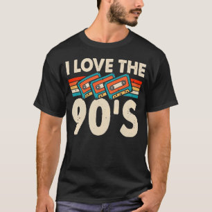Camiseta Amo Los 90 Retro Cassette Música