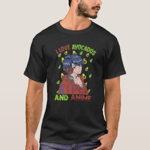 Camiseta Amo Los Aguacates Y Anime - Cute Kawaii - Otaku Gu