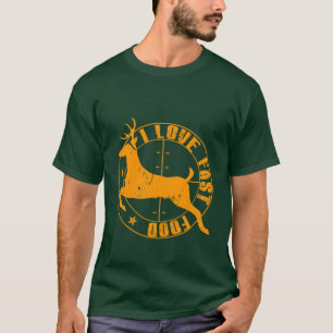 Camiseta amo los alimentos de preparación rápida