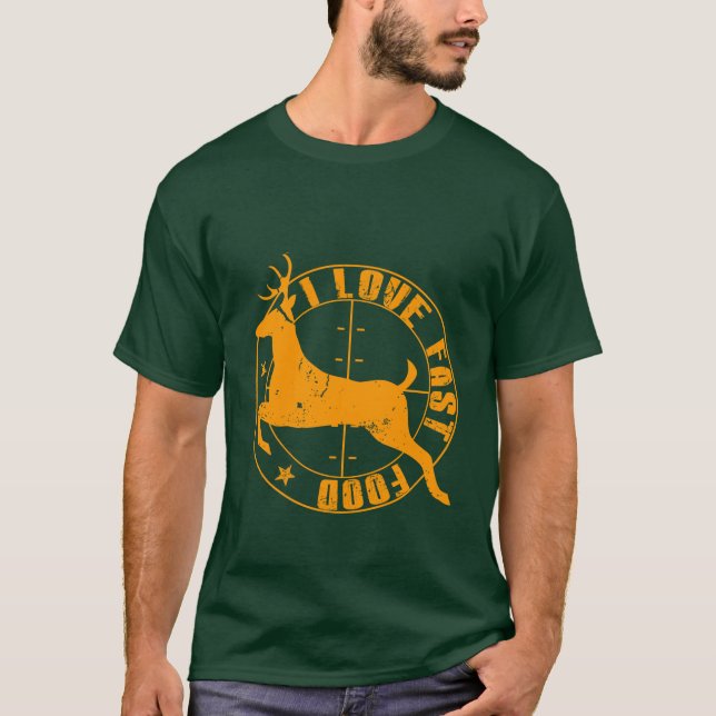 Camiseta amo los alimentos de preparación rápida (Anverso)