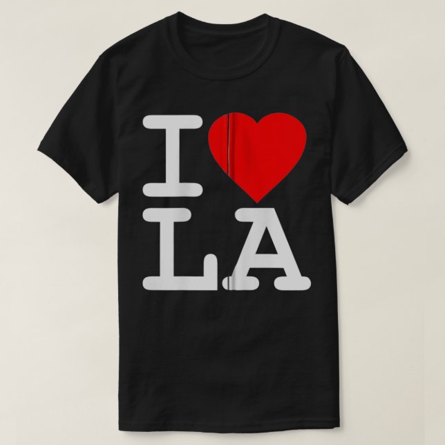 Camiseta Amo Los Angeles Zip (Diseño del anverso)